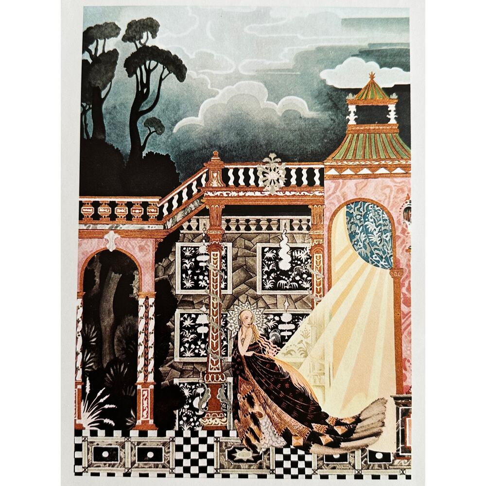 King Could Not Find Her, Brothers Grimm, Woman, Hiding, Art Nouveau, Kay Nielson